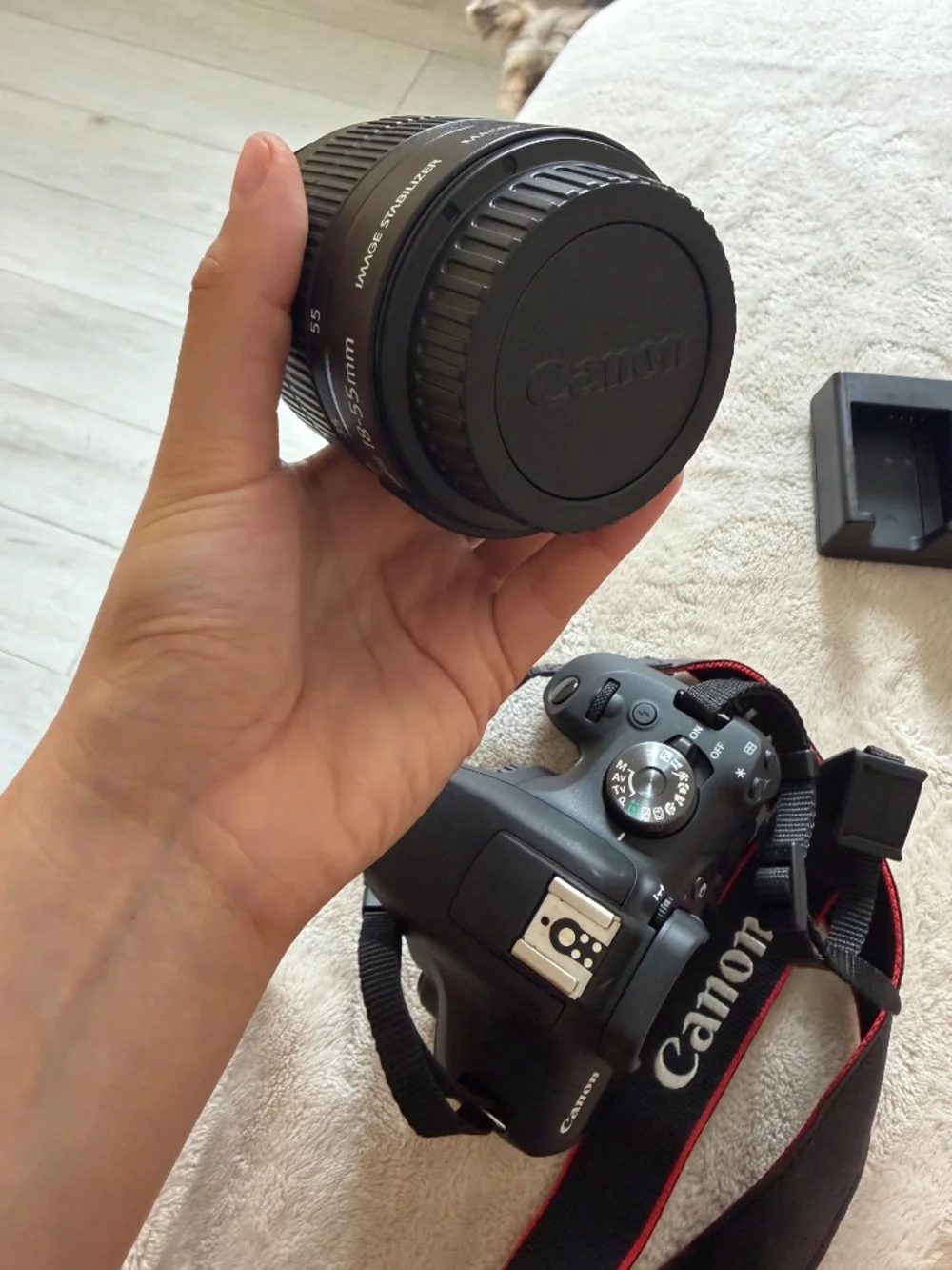 Canon - EOS Rebel T7 DSLR Video Camera with 18-55mm Lens - Black
